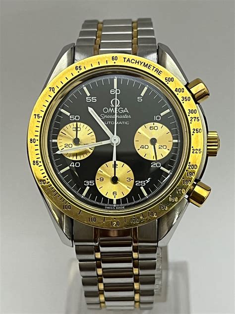 omega speedmaster steel and gold|omega speedmaster gold steel.